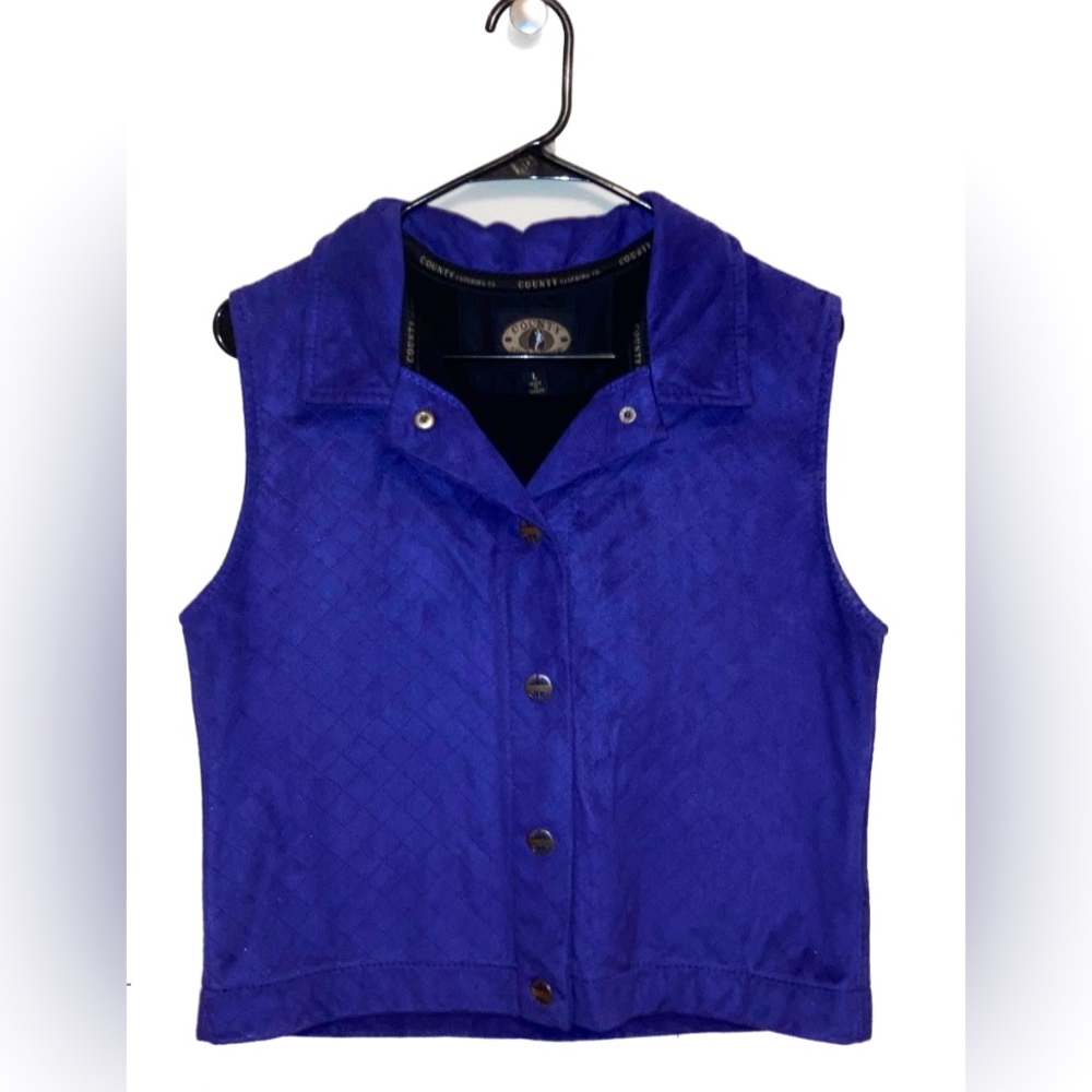 Country Clothing Company Vintage Women’s Vest  (L/Purple)